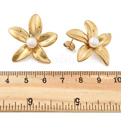Ion Plating(IP) 304 Stainless Steel Stud Earrings&nbsp;EJEW-S246-05G