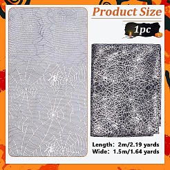 Spider Web Pattern Polyester Fabric&nbsp;DIY-WH0671-114