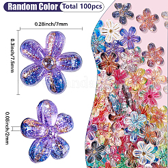 100Pcs Transparent Resin Cabochons&nbsp;MRMJ-SP0001-28
