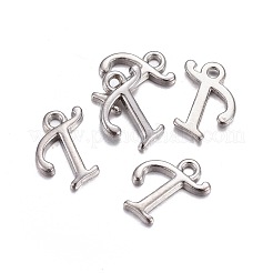 Platinum Plated Alloy Letter Pendants&nbsp;LS-PALLOY-P097-02-T