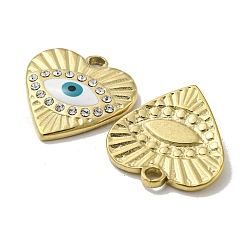Ion Plating(IP) 304 Stainless Steel Rhinestone Pendants&nbsp;STAS-E207-01G-01