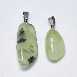 Natural Prehnite Pendants&nbsp;G-T122-33