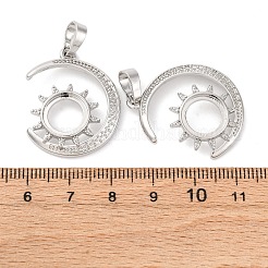 Brass Pendant Cabochon Settings&nbsp;KK-U074-23P
