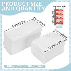400Pcs 2 Styles Double-Sided EPE Foam Resealable Bags&nbsp;ABAG-GO0001-34
