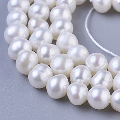 ジャガイモ天然養殖淡水パールビーズ連売り  乳白色  4~5mm  穴：0.5mm  約75~107個/連  13.3インチ〜15インチ&nbsp;PEAR-E007-4-5mm-AAA