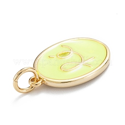 Brass Enamel Pendants&nbsp;KK-G399-09