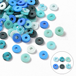 Handmade Polymer Clay Beads Strands&nbsp;CLAY-R089-6mm-T02B