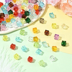 360Pcs 12 Colors Transparent Acrylic Beads&nbsp;TACR-YW0003-41