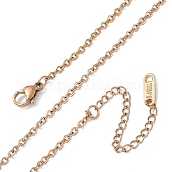 2MM 304 Stainless Steel Cable Chain Necklaces for Women&nbsp;SA-CBACA62-01RG