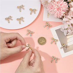 10Pcs Alloy Rhinestone Brooch&nbsp;JEWB-OC0001-06