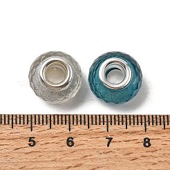 Faceted Resin European Beads&nbsp;RESI-C063-01H