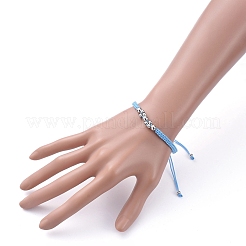 Adjustable Nylon Thread Braided Bead Bracelets&nbsp;BJEW-JB05289-02