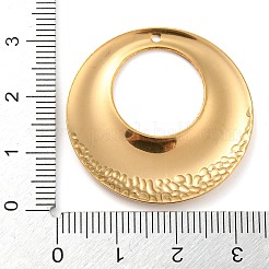 304ステンレスペンダント  フラットラウンドのチャーム  ゴールドカラー  32x2.5mm  穴：1.4mm&nbsp;LS-STAS-D021-01A-01G