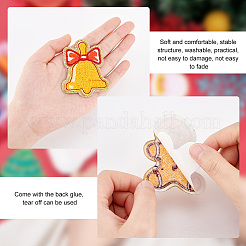 12Pcs 6 Style Christmas Theme Towel Embroidery Cloth Self Adhesive Patches&nbsp;PATC-FG0001-46