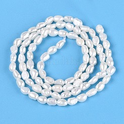 Natural Cultured Freshwater Pearl Beads Strands&nbsp;PEAR-N014-02B-01