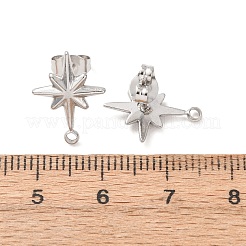 304 Stainless Steel Stud Earrings&nbsp;STAS-K291-13B-P