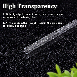 Transparent Acrylic Pipe&nbsp;AJEW-WH0475-51K