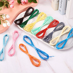 37束37色ワックスポリエステルコード  ラウンド  ミックスカラー  0.5mm  5 M /バンドル  1bundle / color&nbsp;YC-CD0001-02
