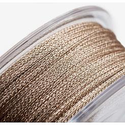 ポリエステルメタリック糸  シャンパンイエロー  1mm  約32.8ヤード（30m）/ロール&nbsp;OCOR-G006-02-1.0mm-40