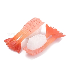 人工プラスチック刺身モデル  模造食品  ディスプレイ装飾用  エビ寿司  トマト  74.5x22x24mm&nbsp;LS-DJEW-P012-14