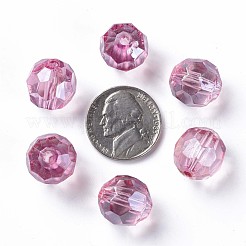 透明なアクリルビーズ  多面カット  サッカー  フラミンゴ  14x13.5mm  穴：2mm  約330個/500g&nbsp;MACR-S373-101-P07