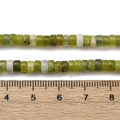 Natural Xiuyan Jade Beads Strands&nbsp;G-L624-I03-2x4mm