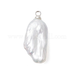 Natural Baroque Keshi Pearl Pendants&nbsp;PALLOY-JF05055