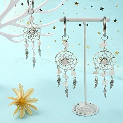 Natural Chip Rose Quartz Keychain&nbsp;KEYC-YW0001-01