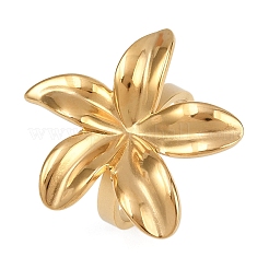 Adjustable 304 Stainless Steel Cuff Rings for Women&nbsp;RJEW-B135-07G
