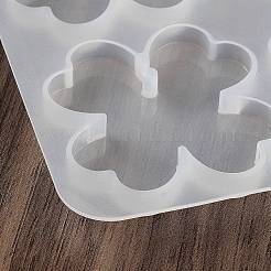 DIY キーチェーンペンダント シリコン型  UVレジン用  エポキシ樹脂工芸品作り  クローバー  140x95x6mm  内径：38x41mm&nbsp;DIY-Q037-17A