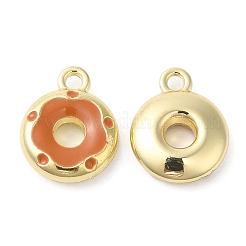 合金エナメルチャーム  ドーナツチャーム  ミックスカラー  12.5x10x3mm  穴：1.5mm&nbsp;ENAM-D050-11G