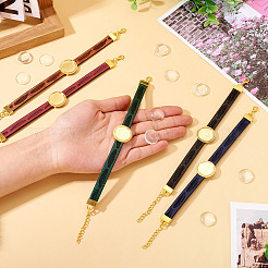 5Pcs DIY PU Leather Cord Bracelet Making Kits&nbsp;DIY-TA0012-05G