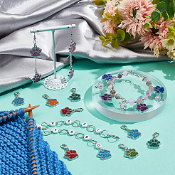 Knitting Row Counter Chains & Locking Stitch Markers Kits&nbsp;HJEW-AB00537