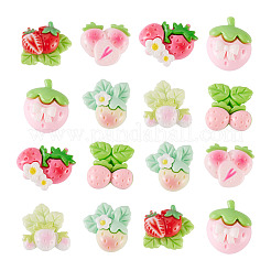 30Pcs Opaque Resin Decoden Cabochons&nbsp;RESI-TADJ0001-14