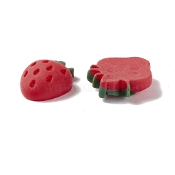 スプレー塗装樹脂デコデンカボション  模造食品  DIYアクセサリー  グレープ＆ストロベリー＆スイカ＆ピーチ＆オレンジ＆パンプキン＆ペッパー  ミックスカラー  12~22x14~20x5~7mm&nbsp;RESI-G031-16
