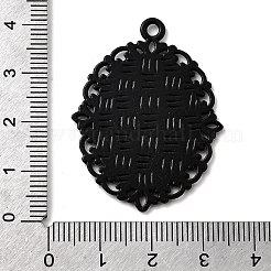 Electrophoresis Alloy Oval Pendant Cabochon Settings&nbsp;PALLOY-Q304-50-NR