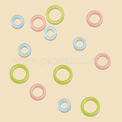 Plastic Round Rings&nbsp;FIND-CP0003-12A