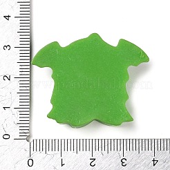 モンスター ハロウィーン 不透明樹脂 デコデン カボション  ハロウィーンジュエリークラフト  グリーン  29.5x37.5x9.5mm&nbsp;RESI-R446-02G