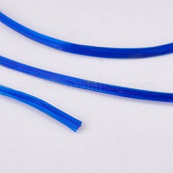 フラット弾性クリスタルストリング  弾性ビーズ糸  ストレッチブレスレット作り用  ブルー  0.4mm  約16.4ヤード（15m）/ロール&nbsp;EW-G010-A03