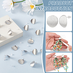 20Pcs Brass Ear Stud Findings&nbsp;KK-BC0013-98