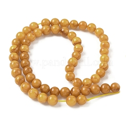 Natural Beeswax Beads Strands&nbsp;G-L095-B02-7mm-01