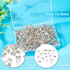 120Pcs 15 Styles Tibetan Style Alloy Pendants&nbsp;TIBEP-KS0001-05