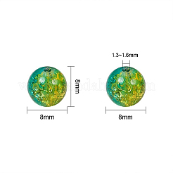 Round Transparent Crackle Glass Beads&nbsp;CCG-X0006-B