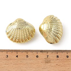 海をテーマにしたアクリルビーズの盛り付け  黄金メッキ  シェル形状  29.5x25x18mm  穴：2mm&nbsp;PACR-B005-08B-G
