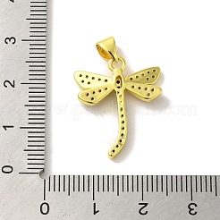 Brass Micro Pave Cubic Zirconia Pendants&nbsp;KK-Z042-04G-02