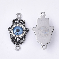 Polymer Clay Rhinestone Links connectors&nbsp;RB-T010-08