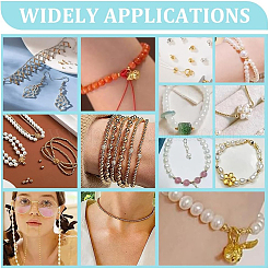 900Pcs 6 Colors Brass Crimp Beads&nbsp;KK-UN0004-95
