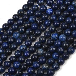 16 inch Grade A Round Dyed Natural Lapis Lazuli Beads Strand&nbsp;GSR6mmC123