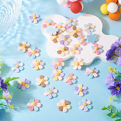 50Pcs 5 Colors Opaque Resin Cabochons&nbsp;RESI-TA0004-93