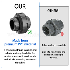 PVC Straight Union Joint&nbsp;AJEW-WH0752-791